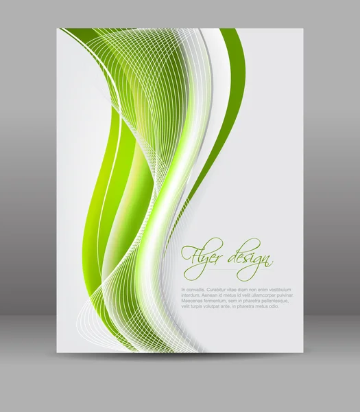 Plantilla de folleto comercial profesional o banner corporativo — Vector de stock