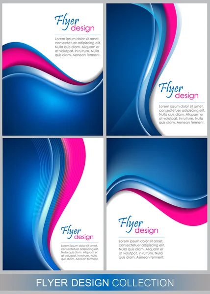Set of business flyer template, brochure or corporate banner — Stock Vector
