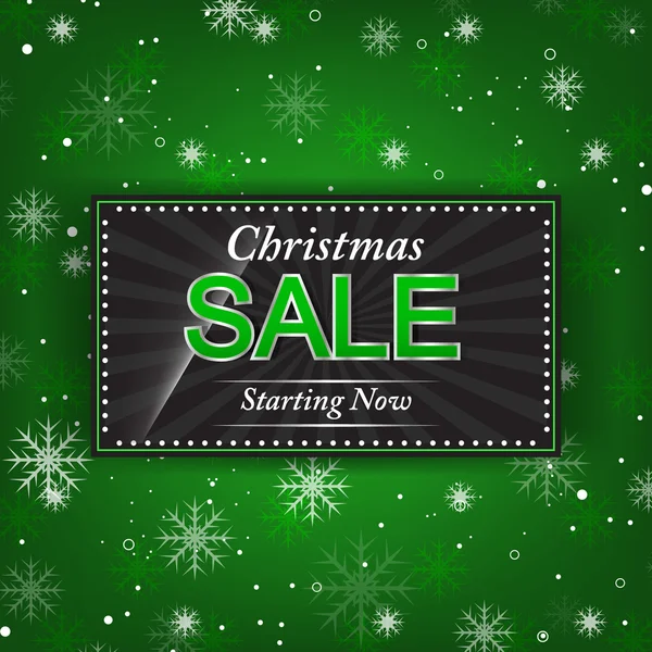 Sfondo di Natale con offerta di vendita — Vettoriale Stock