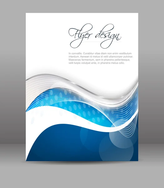 Business flyer sjabloon, vector brochure of cover design — Stockvector