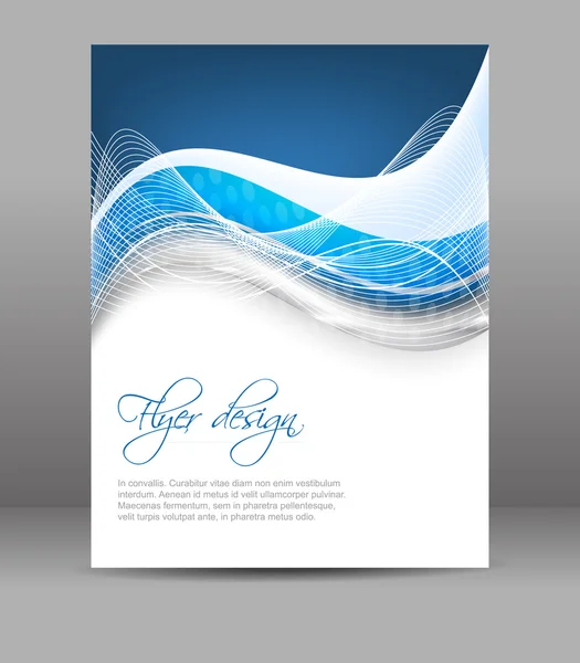 Modèle de dépliant d'entreprise, brochure vectorielle ou conception de couverture — Image vectorielle