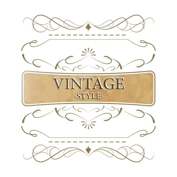 Vintage style vector label — Stock Vector