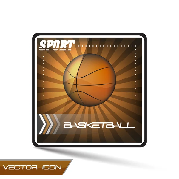 Kosárlabda vektor ikon — Stock Vector