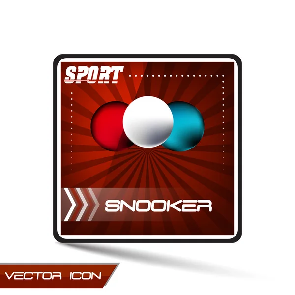 Snooker Sport Vektor-Ikone — Stockvektor