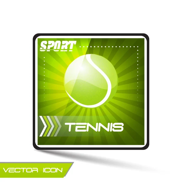 Ícone de vetor esporte tênis — Vetor de Stock