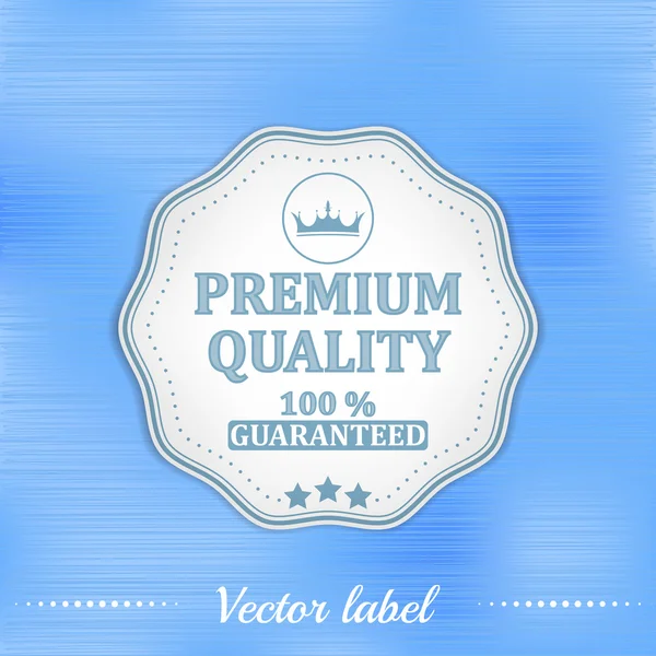 Premium quality label or badge — Stock Vector