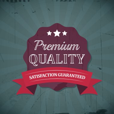 Retro amblem veya etiket için vintage design premium kalite