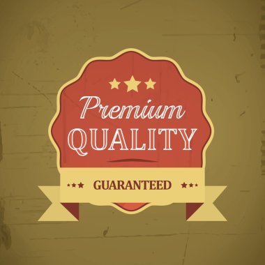 Retro amblem veya etiket için vintage design premium kalite