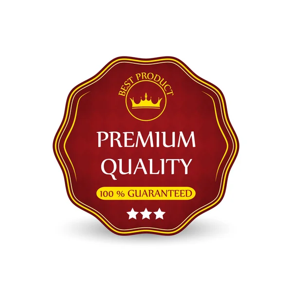 Premium quality guaranteed sale label — Stock Vector