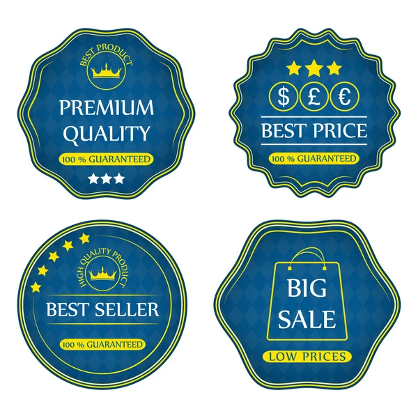 Collection of sale icons, badges or labels — Stock Vector