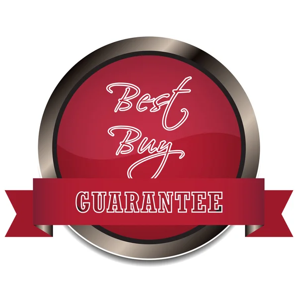 Best buy guarantee vector icon or badge — Stock Vector