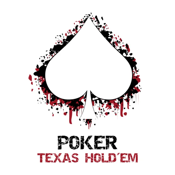 Sfondo Poker con simbolo della carta — Vettoriale Stock