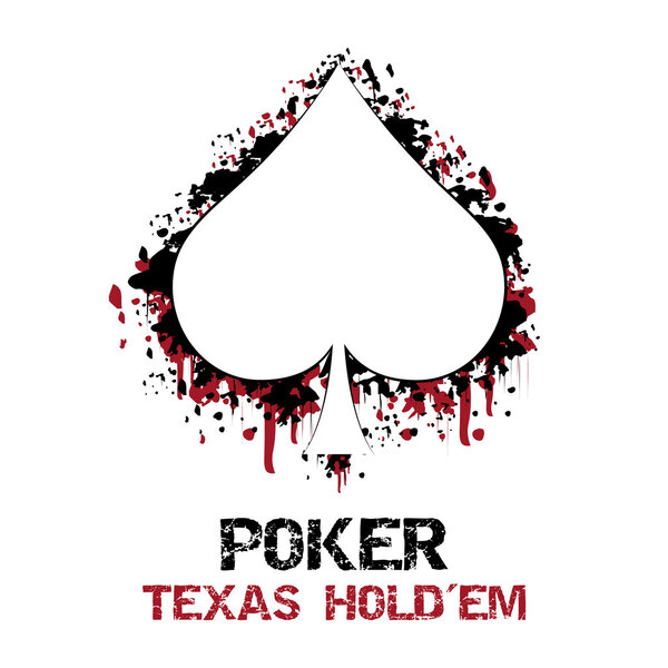 Poker background with card symbol