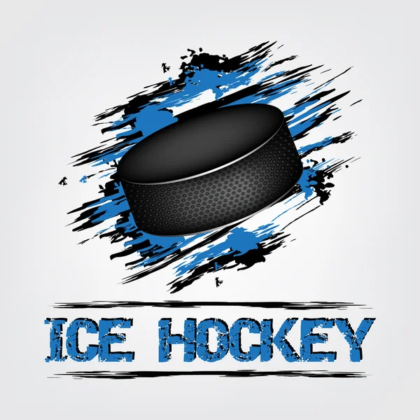 Ice hockey puck — Stock Vector