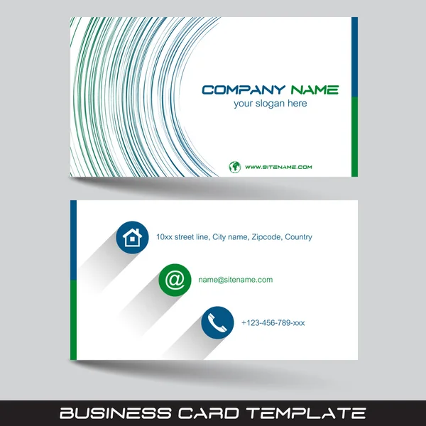 Business card template — Stock Vector