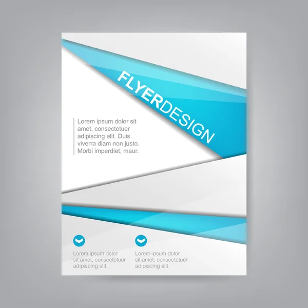Conception de dépliants, modèle de brochure ou bannière d'entreprise — Image vectorielle