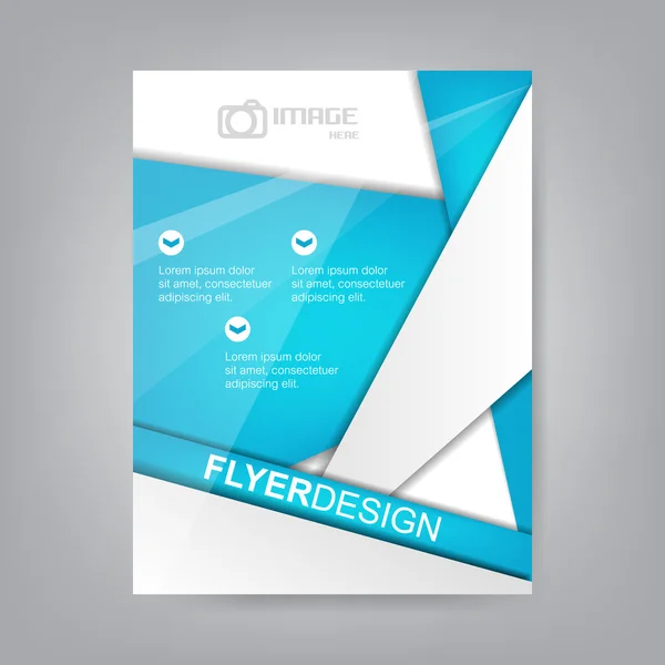 Flyer ontwerp, brochure sjabloon of corporate banner — Stockvector