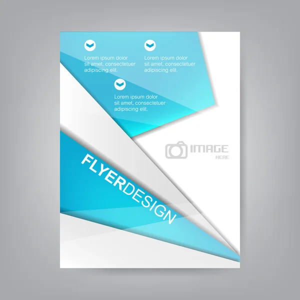 Flyer design, brochure template or corporate banner — Stock Vector