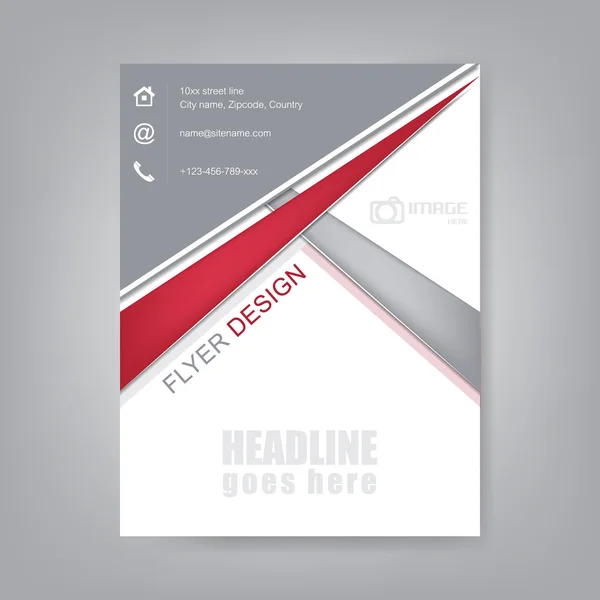 Zakelijke folder, brochure sjabloon of corporate banner — Stockvector