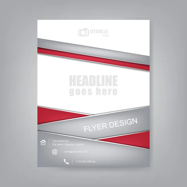 Flyer abstrait ou design de couverture, brochure, bannière d'entreprise — Image vectorielle