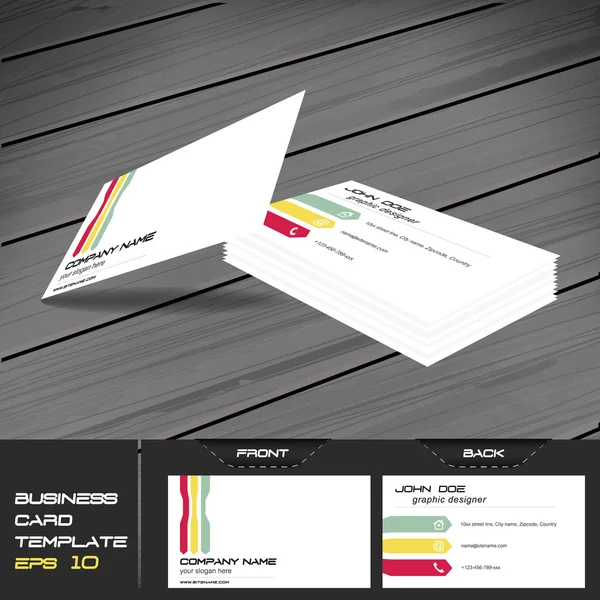 Modèle de carte Buisness, conception vectorielle modifiable — Image vectorielle