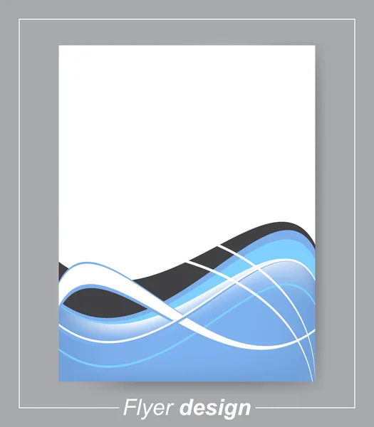 Folheto abstrato ou modelo de brochura, design vetorial editável — Vetor de Stock