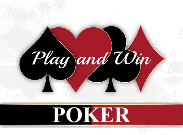 Покер обои с символом игральной карты — стоковый вектор