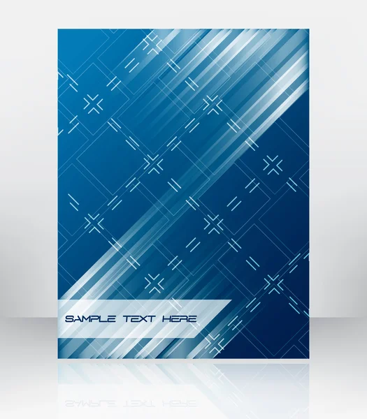 Fondo vectorial abstracto para folleto, folleto o diseño de portada — Vector de stock