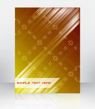 el ilanı, broşür veya kapak tasarımı için soyut vektör arka plan