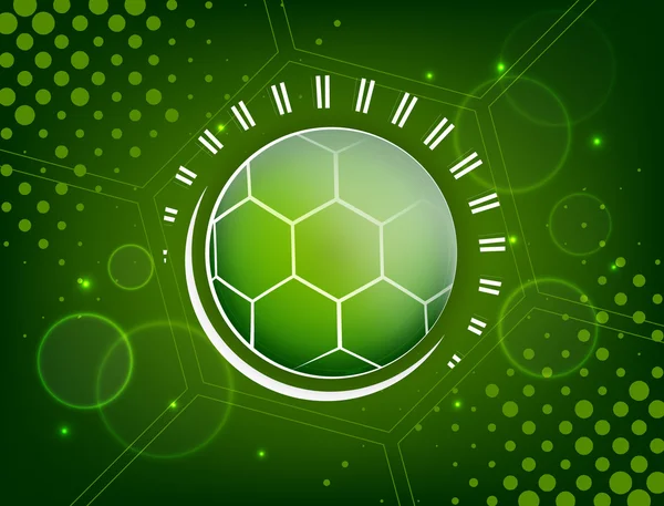 Abstract soccer design with ball — Stockvector