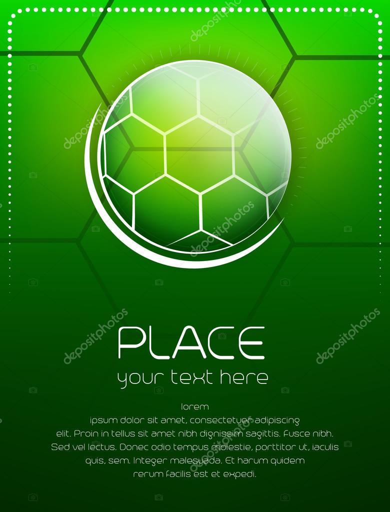 Depositphotos Stock Illustration Soccer Background With Ball And Poster Tournament Depositphotos Stock Illustration Soccer Background With Ball And Poster Tournament