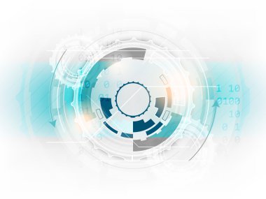 Teknoloji soyut vektör arka plan