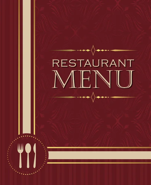 Restaurant-Speisekarte Design Cover-Vorlage im Retro-Stil 02 — Stockvektor