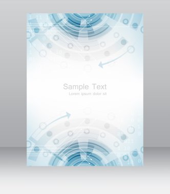 İş flyer şablonu, broşür veya kurumsal afiş