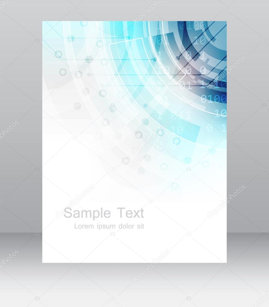 Abstract business flyer template, brochure or corporate banner