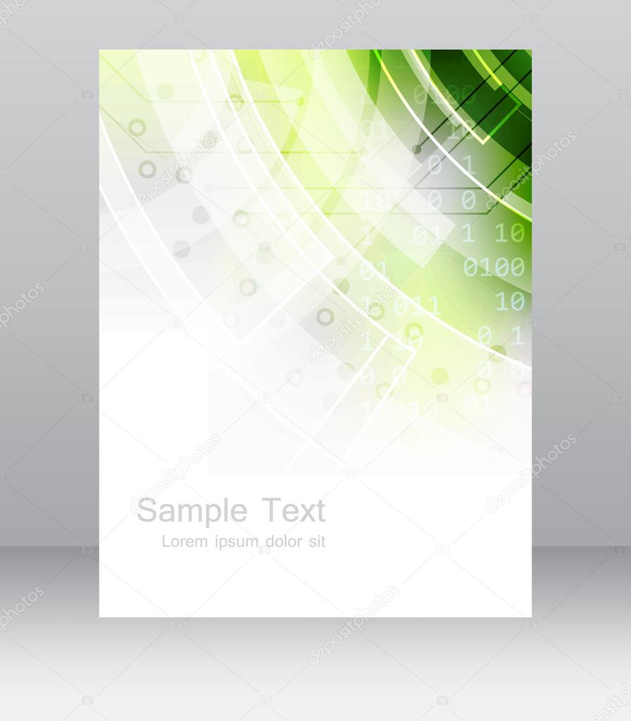 Abstract business flyer template, brochure or corporate banner