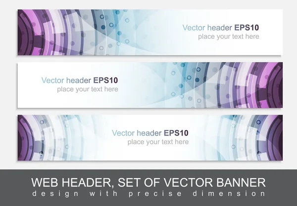 Creative web header or banner for your project — Stock Vector