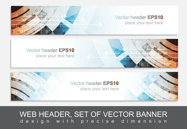 Web Headerbild vagy banner a projekthez, vektoros illusztráció — Stock Vector