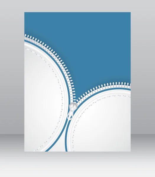 Copertina per riviste aziendali, volantino, modello di brochure design con cerniera modello — Vettoriale Stock