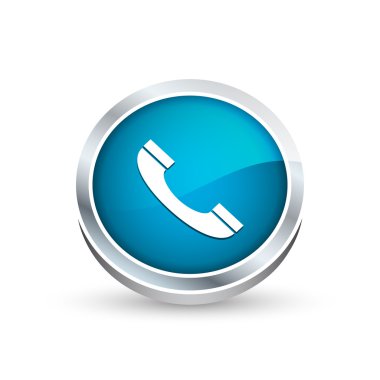 telefon vektör simgesi, düğme