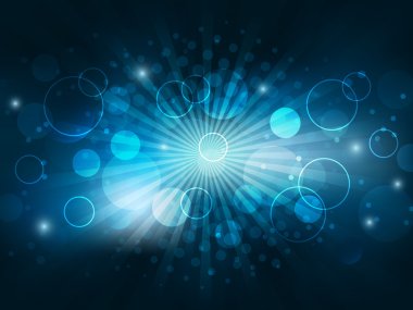 Işıklar, noktalı resim efekti ve parlak vektör arka plan kabarcıklar.