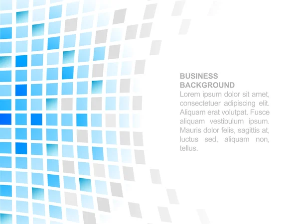 Bleu abstrait vecteur carré mosaïque fond d'entreprise . — Image vectorielle