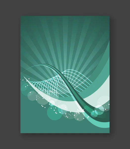 Zakelijke abstracte flyer template, corporate banner, cover ontwerp of brochure. — Stockvector