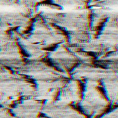 Kusursuz tekno arıza tropikal RGB bilgisayar gürültüsü