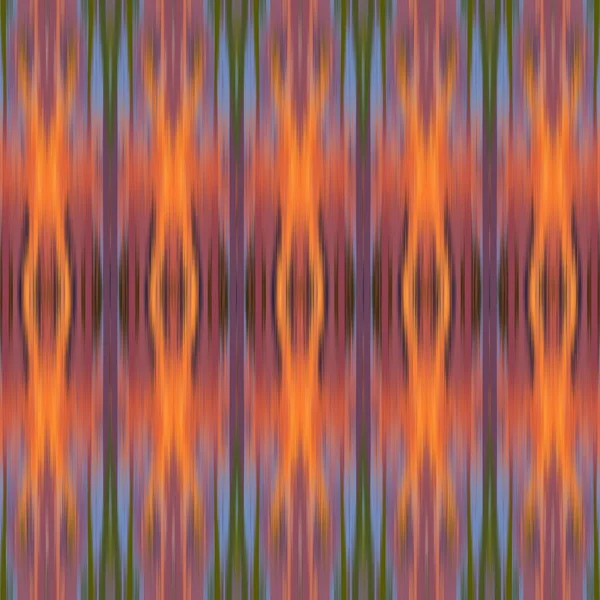 Ikat Astratto Sfocatura senza cuciture modello etnico Swatch — Foto Stock