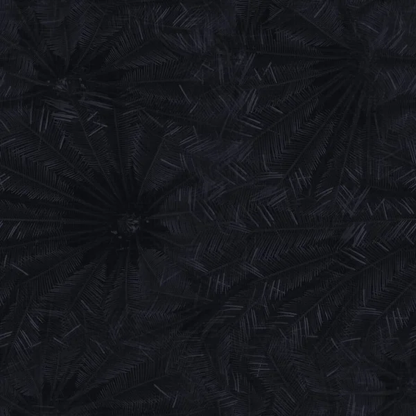 Dark moody almost black leaf seamless pattern — Stock Photo, Image