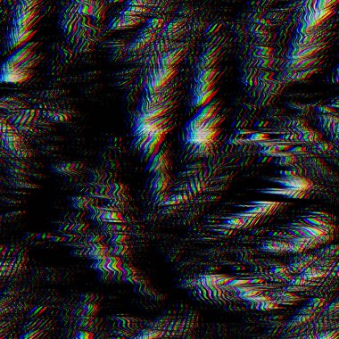 Kusursuz tekno arıza tropikal RGB bilgisayar gürültüsü