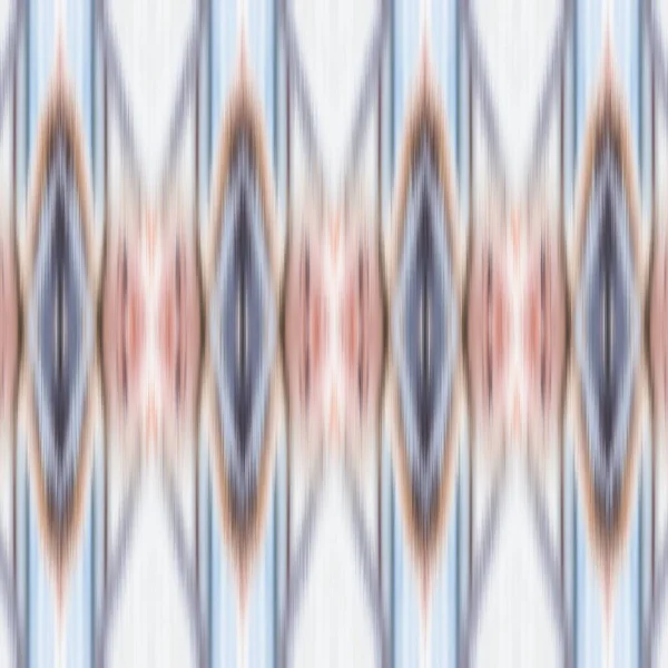 (Inggris) Ikat Abstrak Blur Seamless Pattern Ethnic Swatch — Stok Foto
