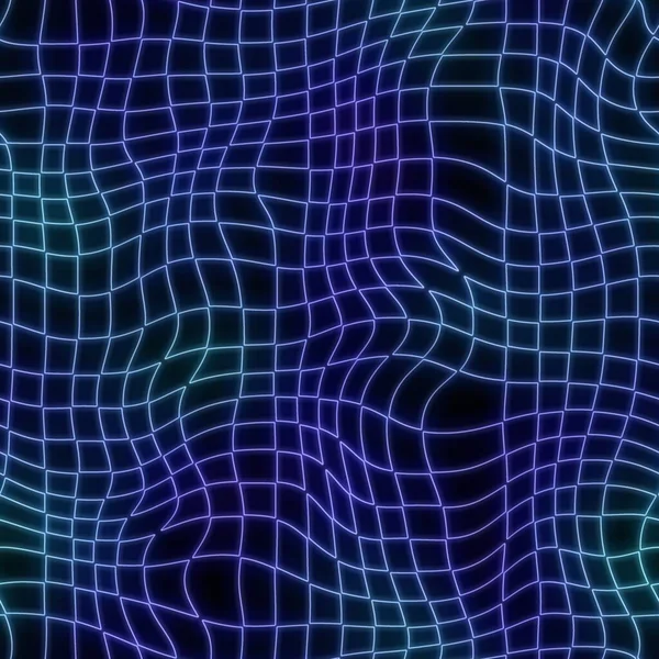 Neon light on black seamless repeat pattern — Stock Photo, Image