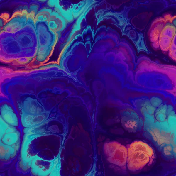 Seamless fractal marble vibrant ornate jpg pattern — Stock Photo, Image